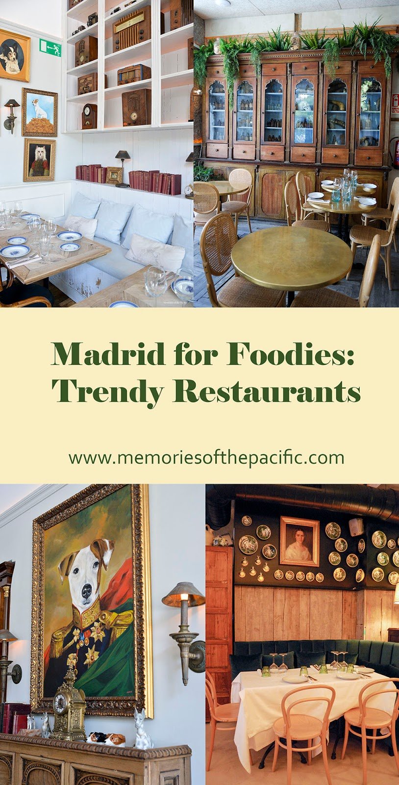 Trendy & Modern Eateries in Madrid Offer Fresh Culinary Experiences